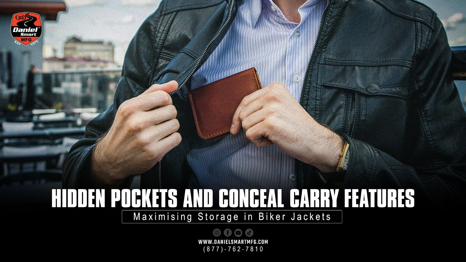Hidden Pockets & Conceal-Carry Features in Biker Jackets