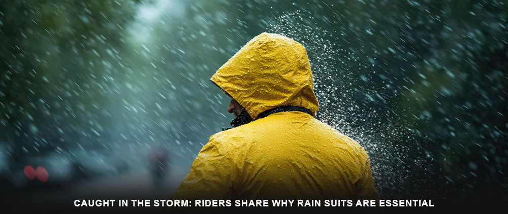 Caught in the Storm: Riders Share Why Rain Suits Are Essential