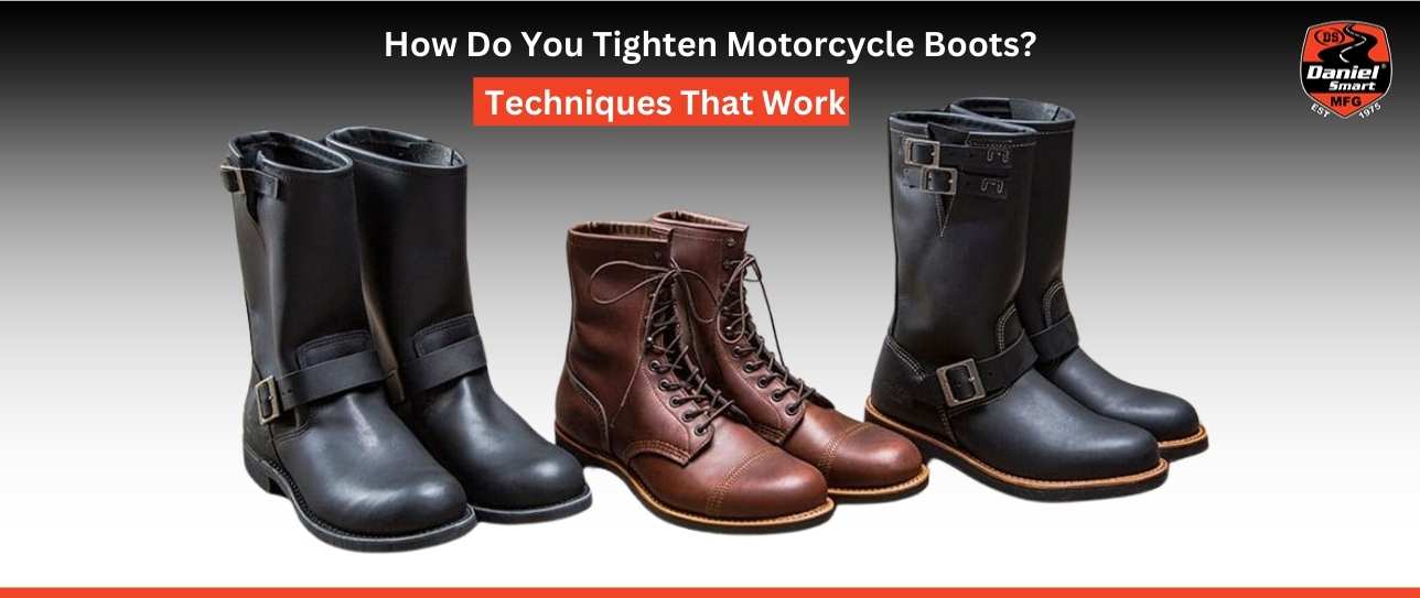 how do you tighten motorcycle boots