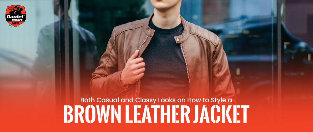 How to style brown leather jacket outfit women?