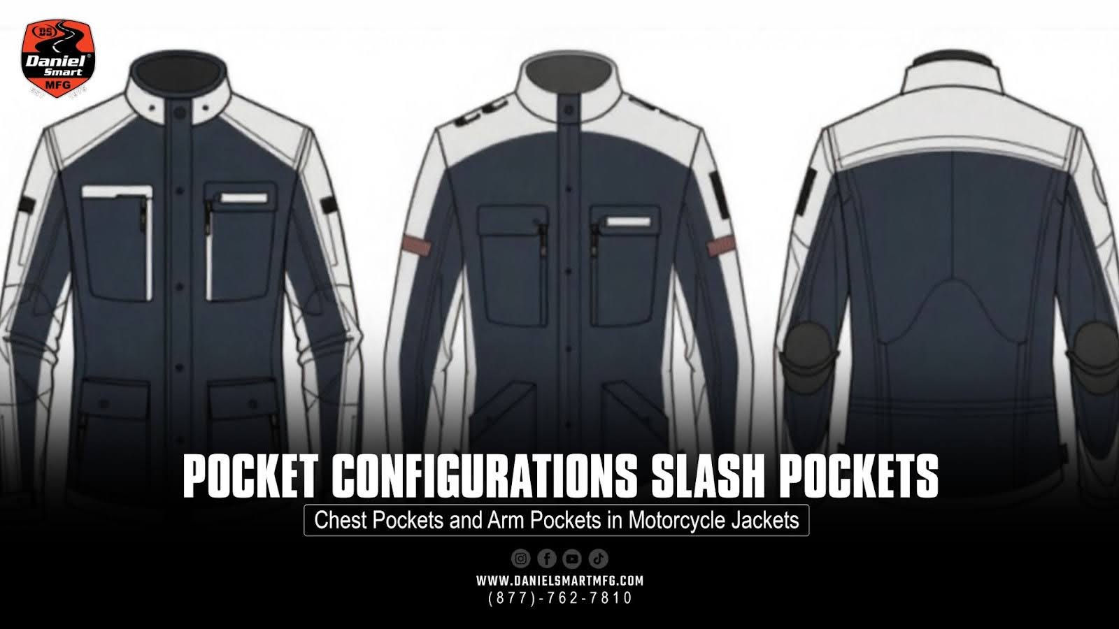 Pocket Configurations: Slash Pockets, Chest Pockets and Arm Pockets in Motorcycle Jackets