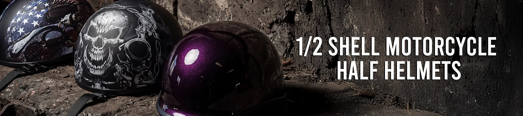 1/2 Shell Motorcycle Half Helmets