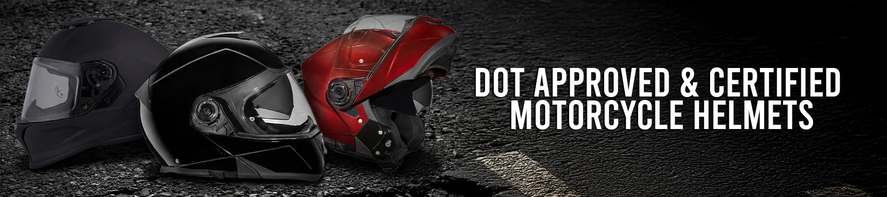 DOT Approved & Certified Motorcycle Helmets