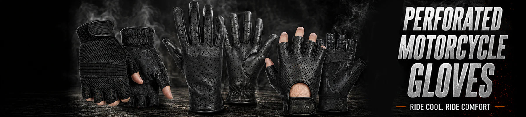 Perforated & Ventilated Motorcycle Gloves