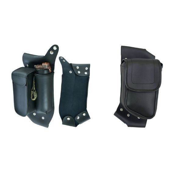 Leather Motorcycle Crash Bar Bags