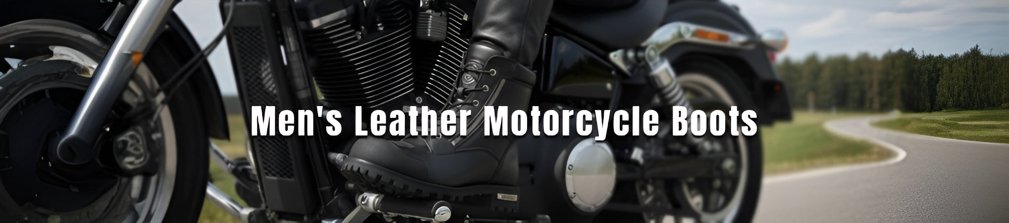 Men's Leather Motorcycle Boots