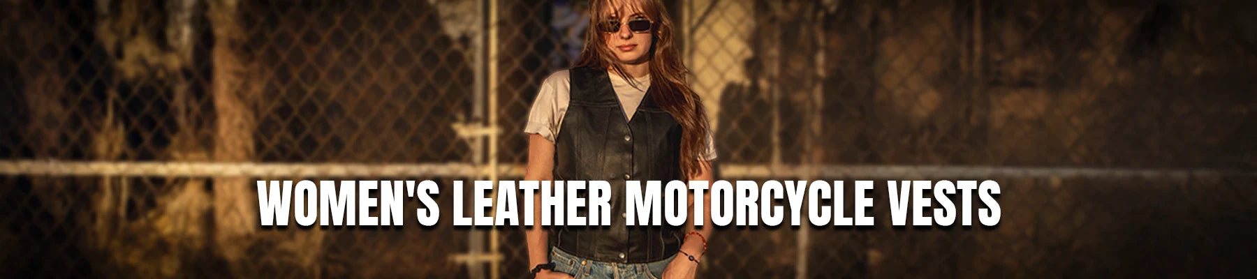 Women's Leather Motorcycle Vests