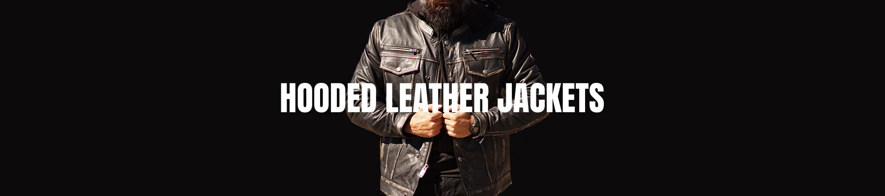 Hooded Leather Motorcycle Jackets