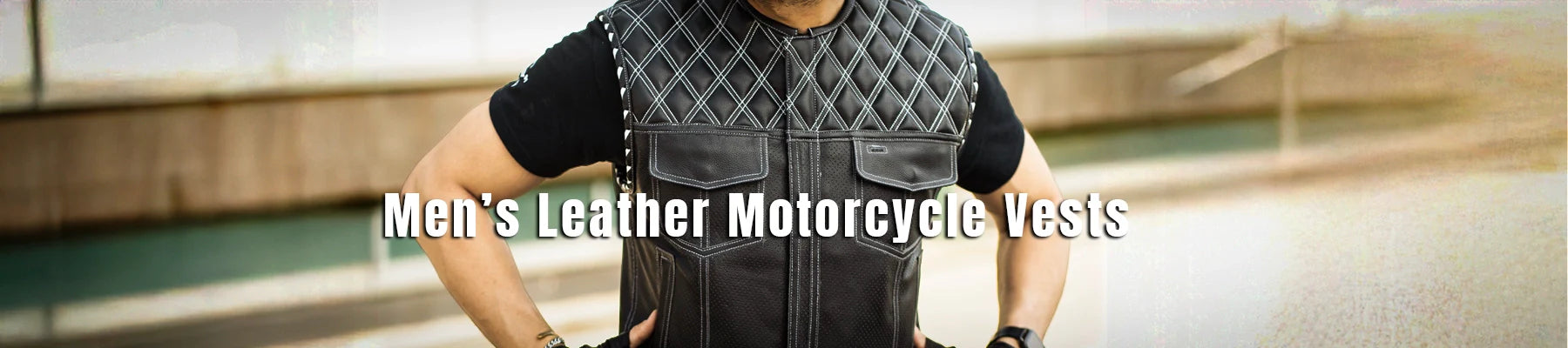 Men’s Leather Motorcycle Vests