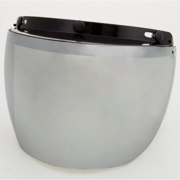 02-211 3 Snap Flip Shield - Hard Coated Silver Mirror-Helmet Accessories-Daniel Smart Mfg - Retail