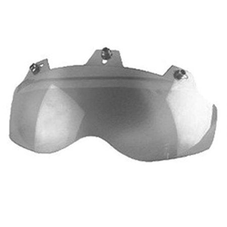 3 snap sheild motorcycle helmet Echo 3-Snap Shorty Shield Silver Mirror 02-311