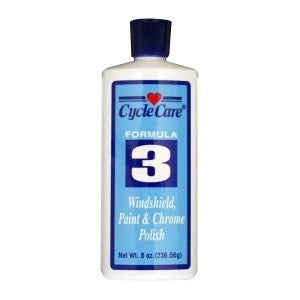 03008 Formula 3- Windsheild, Paint & Chrome Polish- 8oz-Bike Cleaners-Daniel Smart Mfg - Retail