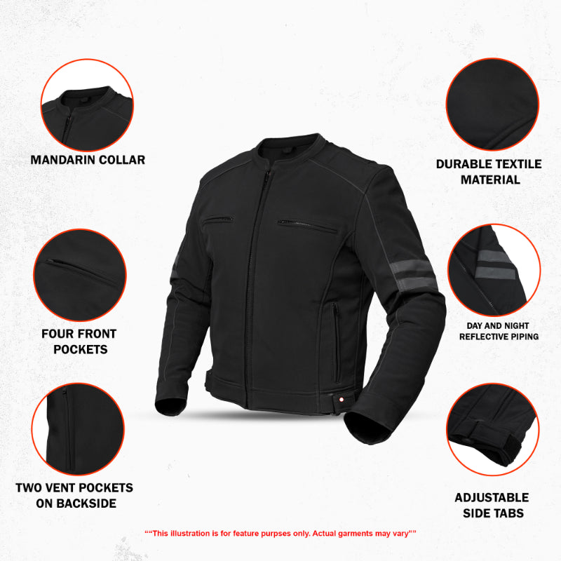HyperVolt Men's Textile Motorcycle Jacket