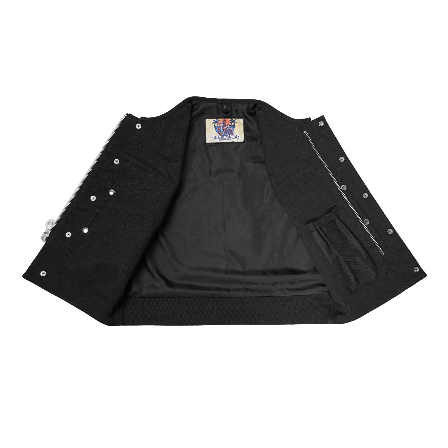 Lava Racer Lowcut Summer Spark Men's Canvas Motorcycle Vest