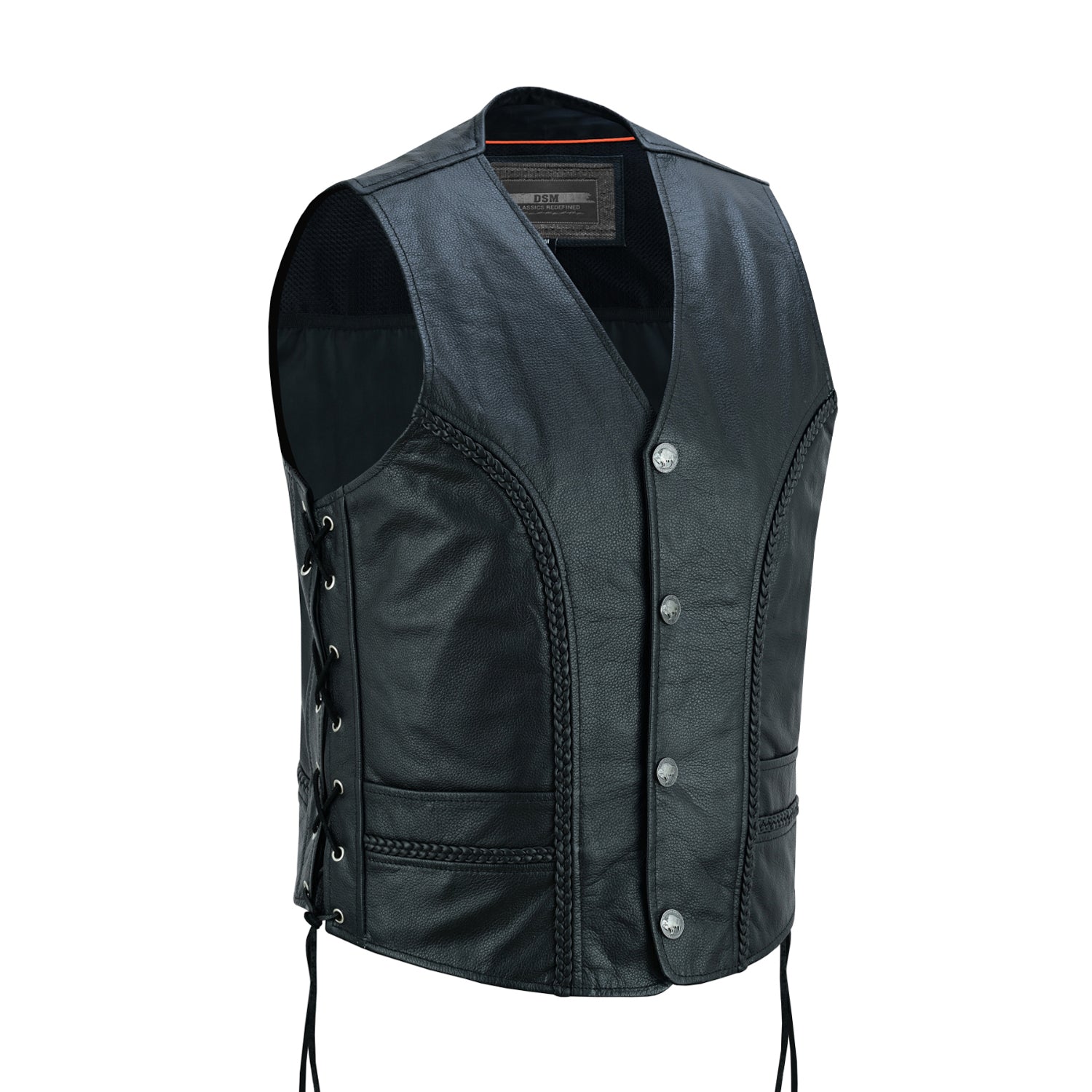 Forge - Men's Motorcycle Leather Vest