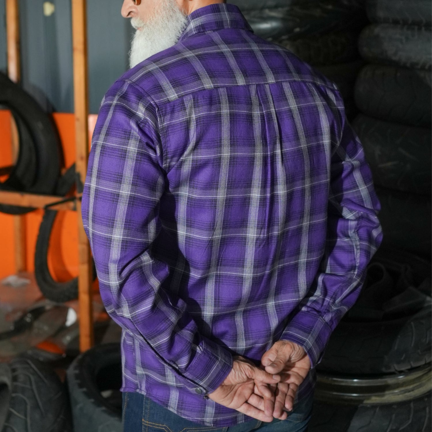 Men's Motorcycle Flannel Shirt