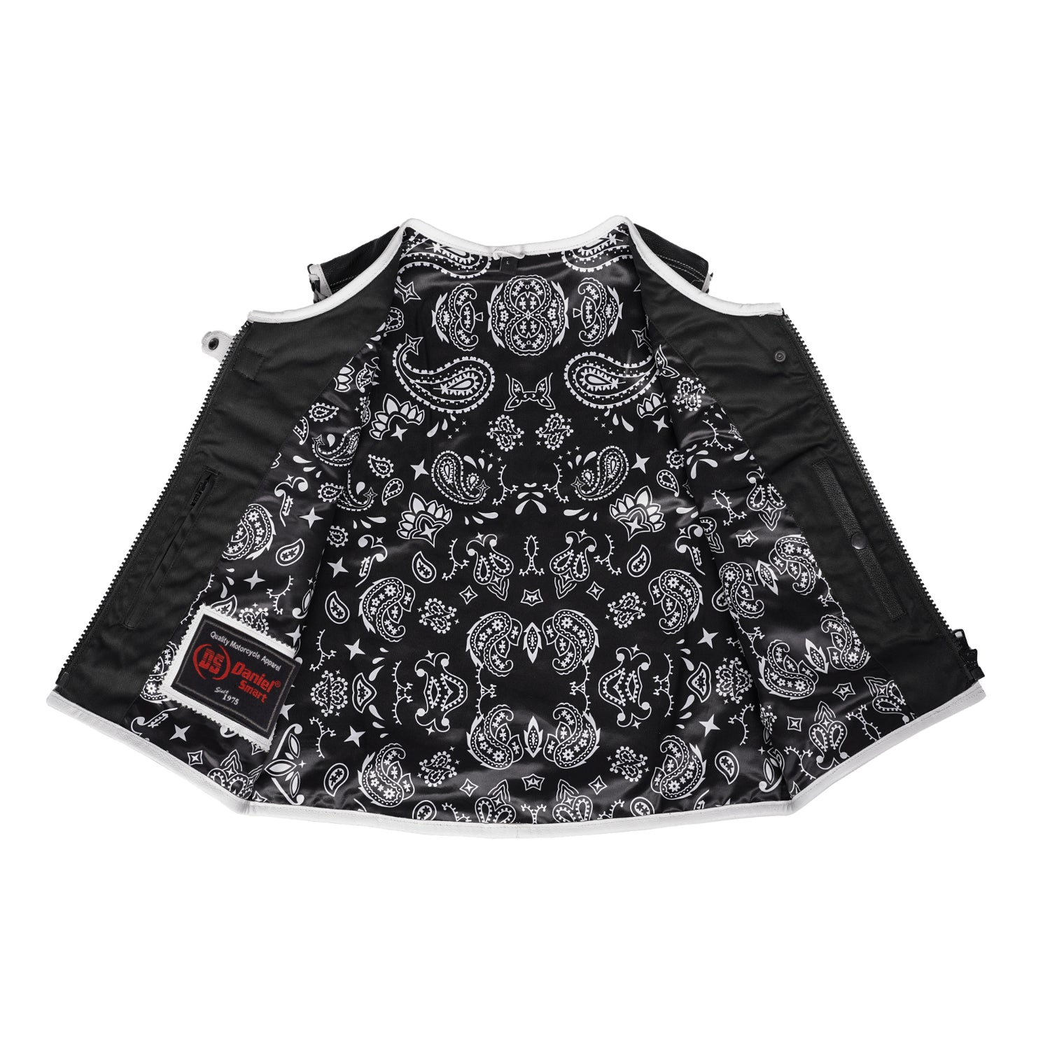 Shadow Pearl Women's Leather Motorcycle Vest