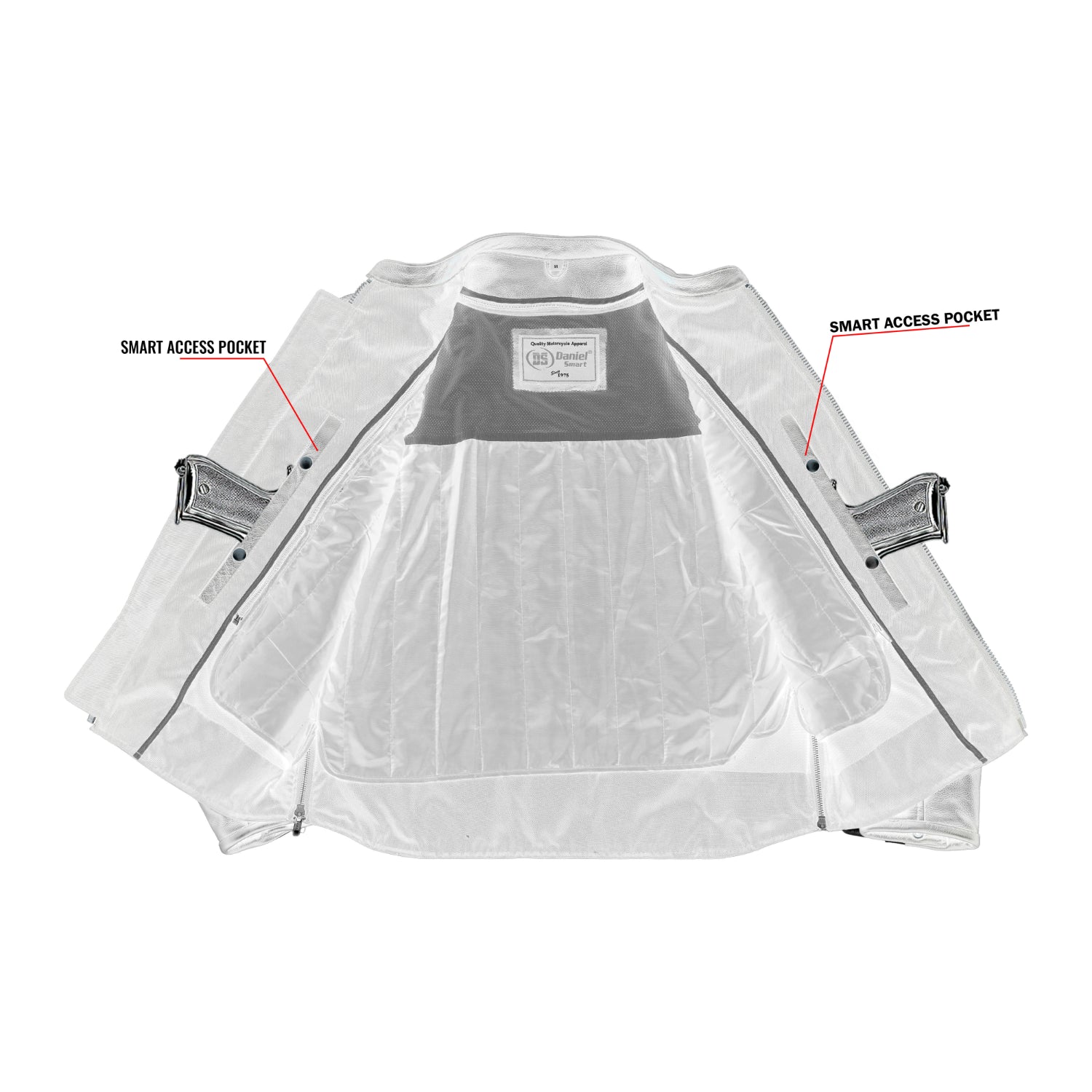 Vigilant™ Men's Leather Motorcycle Jacket