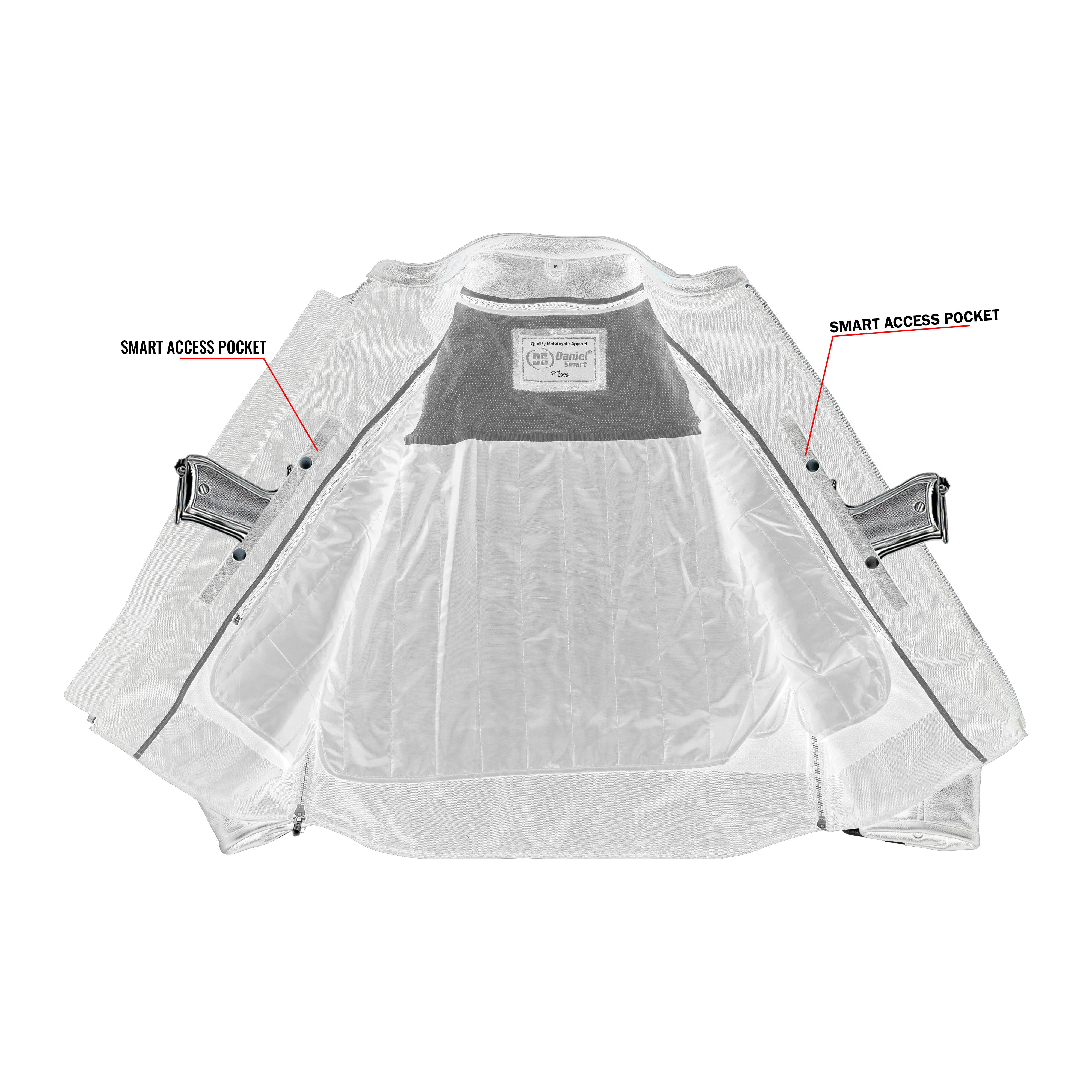 Vigilant Men's Leather Motorcycle Jacket