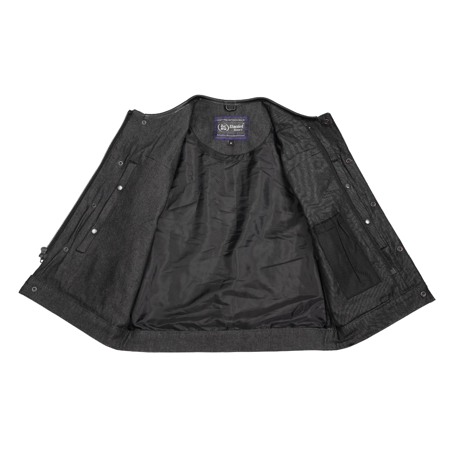 Teller Men's Denim Motorcycle Vest