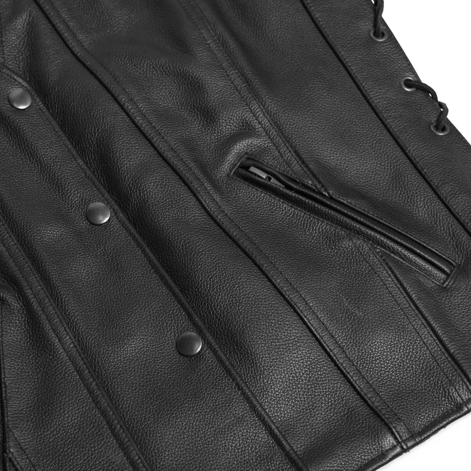 Swift Women's Leather Motorcycle Vest