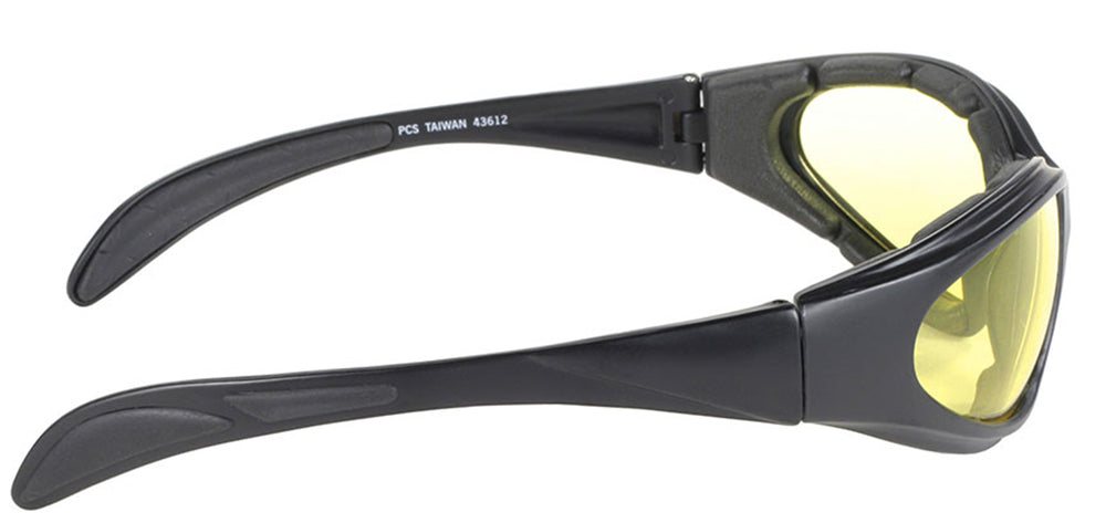 43612 Chopper Blk Frm/Yellow Lens-Sunglasses-Daniel Smart Mfg - Retail