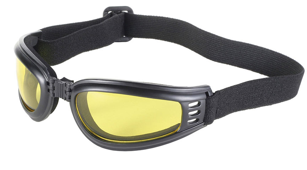 45212 Nomad Goggle Black Frame- Yellow Lens-Goggles-Daniel Smart Mfg - Retail