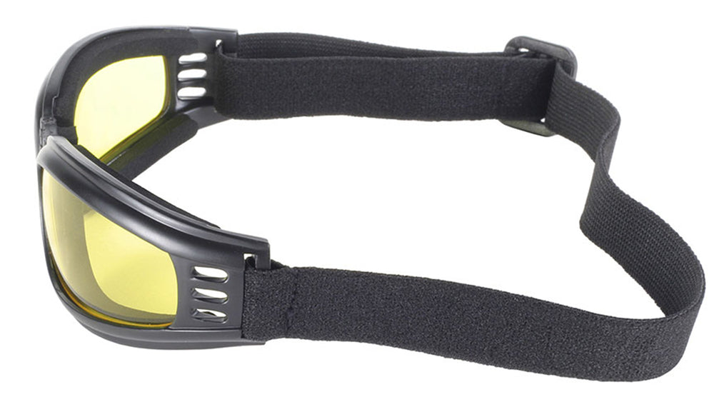 45212 Nomad Goggle Black Frame- Yellow Lens-Goggles-Daniel Smart Mfg - Retail