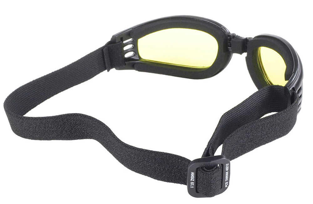 45212 Nomad Goggle Black Frame- Yellow Lens-Goggles-Daniel Smart Mfg - Retail