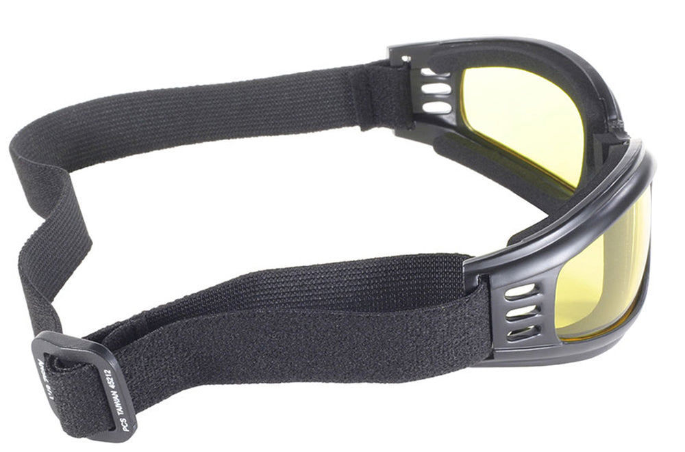 45212 Nomad Goggle Black Frame- Yellow Lens-Goggles-Daniel Smart Mfg - Retail