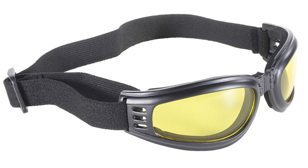 45212 Nomad Goggle Black Frame- Yellow Lens-Goggles-Daniel Smart Mfg - Retail