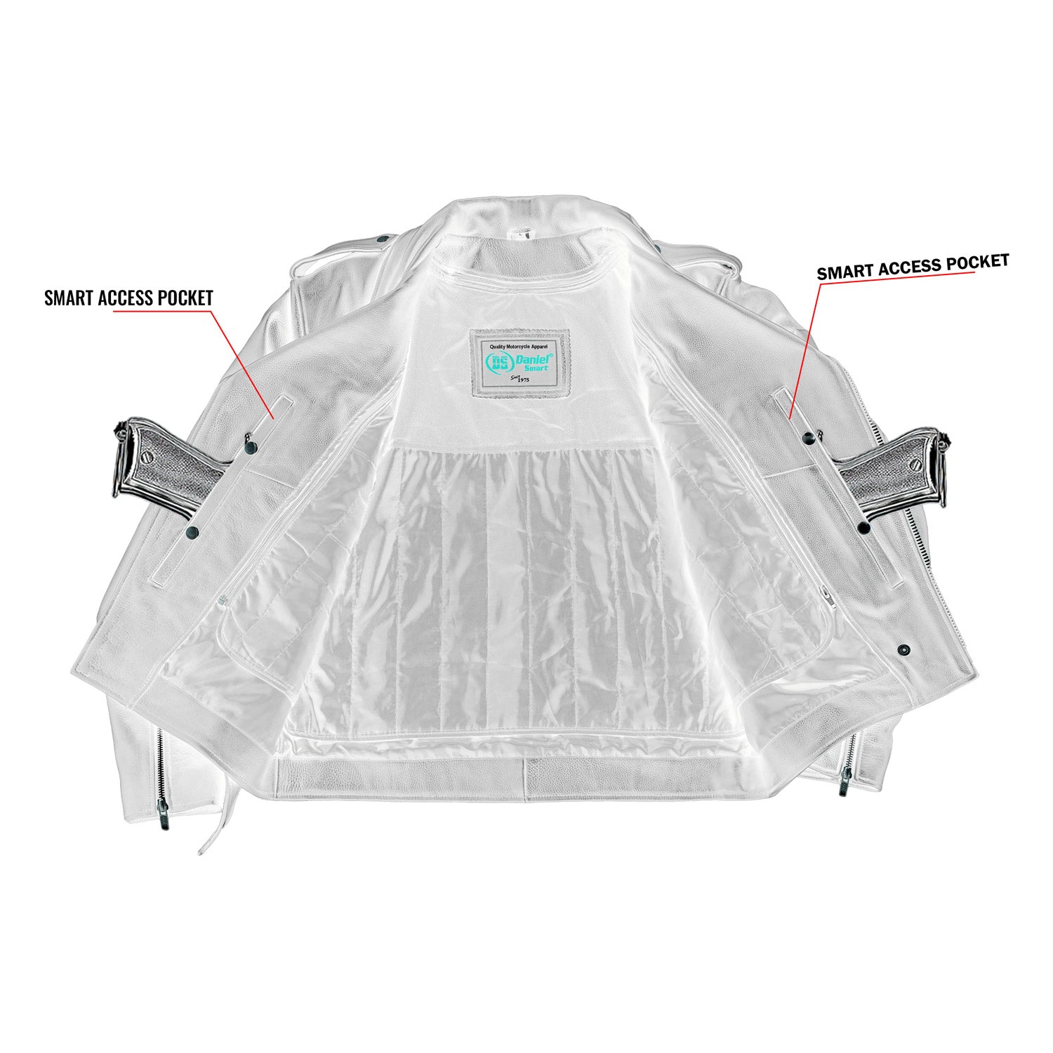 Horizon Men's Leather Motorcycle Jacket