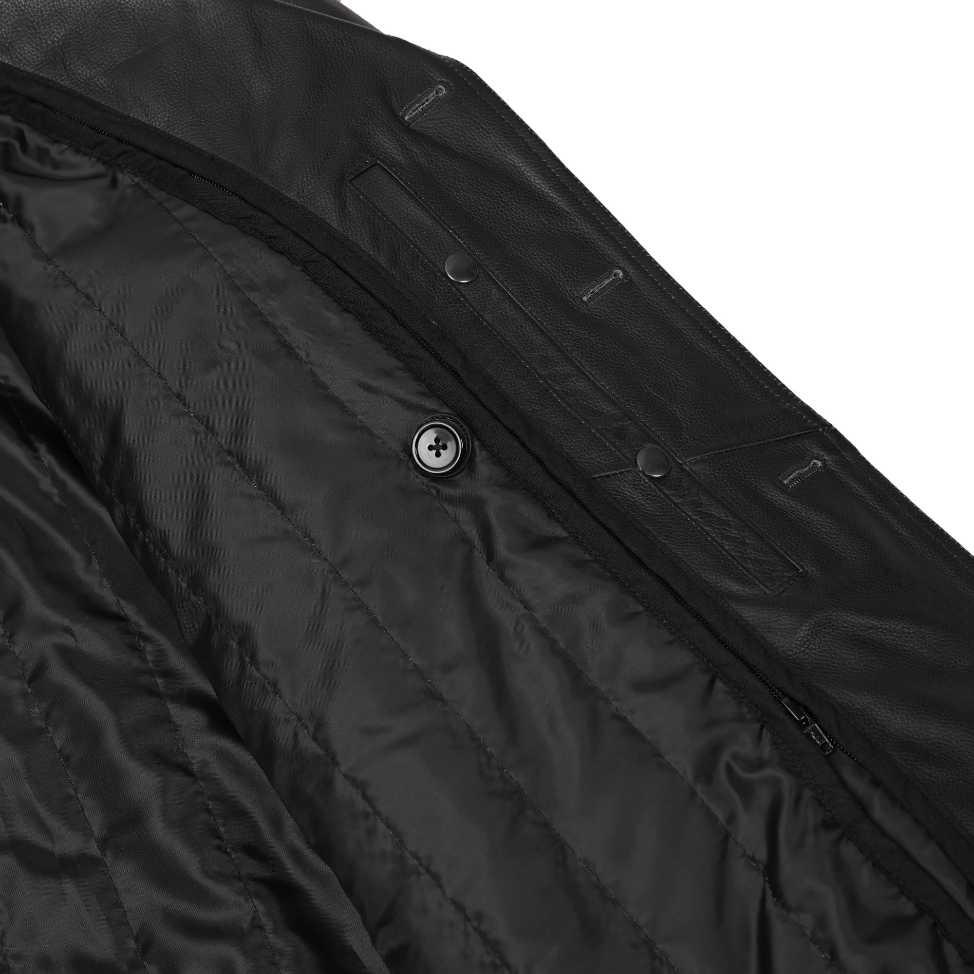 High Badge Men’s Leather Motorcycle Jacket