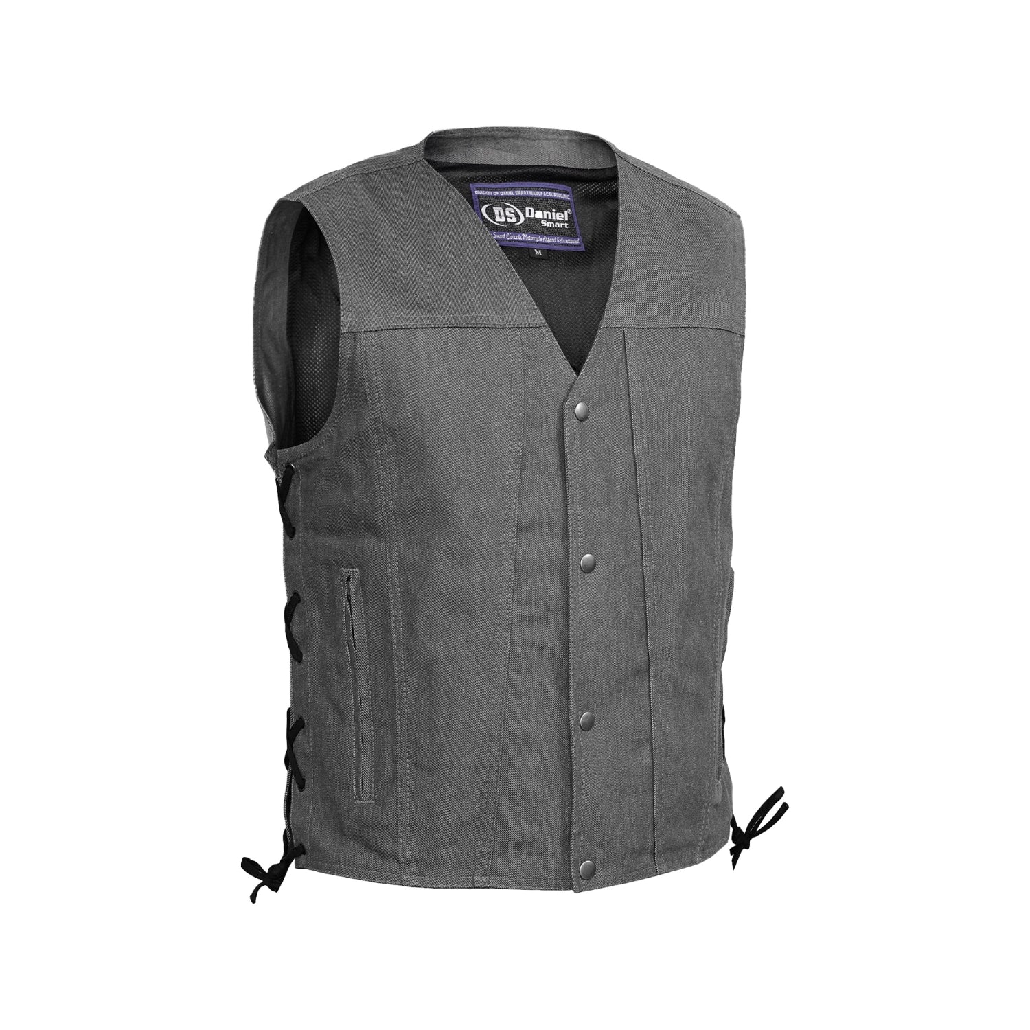Wild Venture Men's Denim Motorcycle Vest