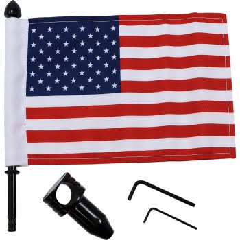 Saddlebag Bar Flag Mount With Flag