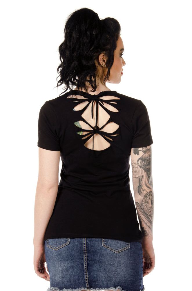 7680BLK Dare Devil Heart-Womens Shirts-Daniel Smart Mfg - Retail