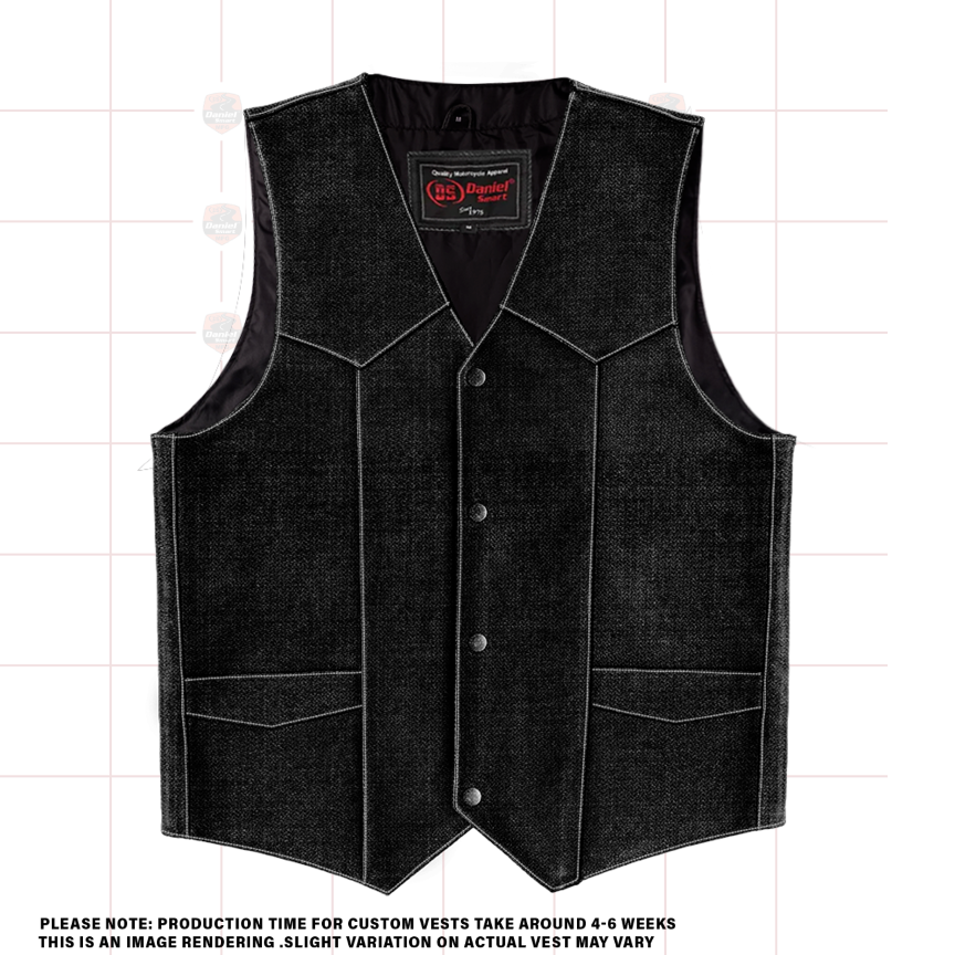Men's Western Style Custom Vest