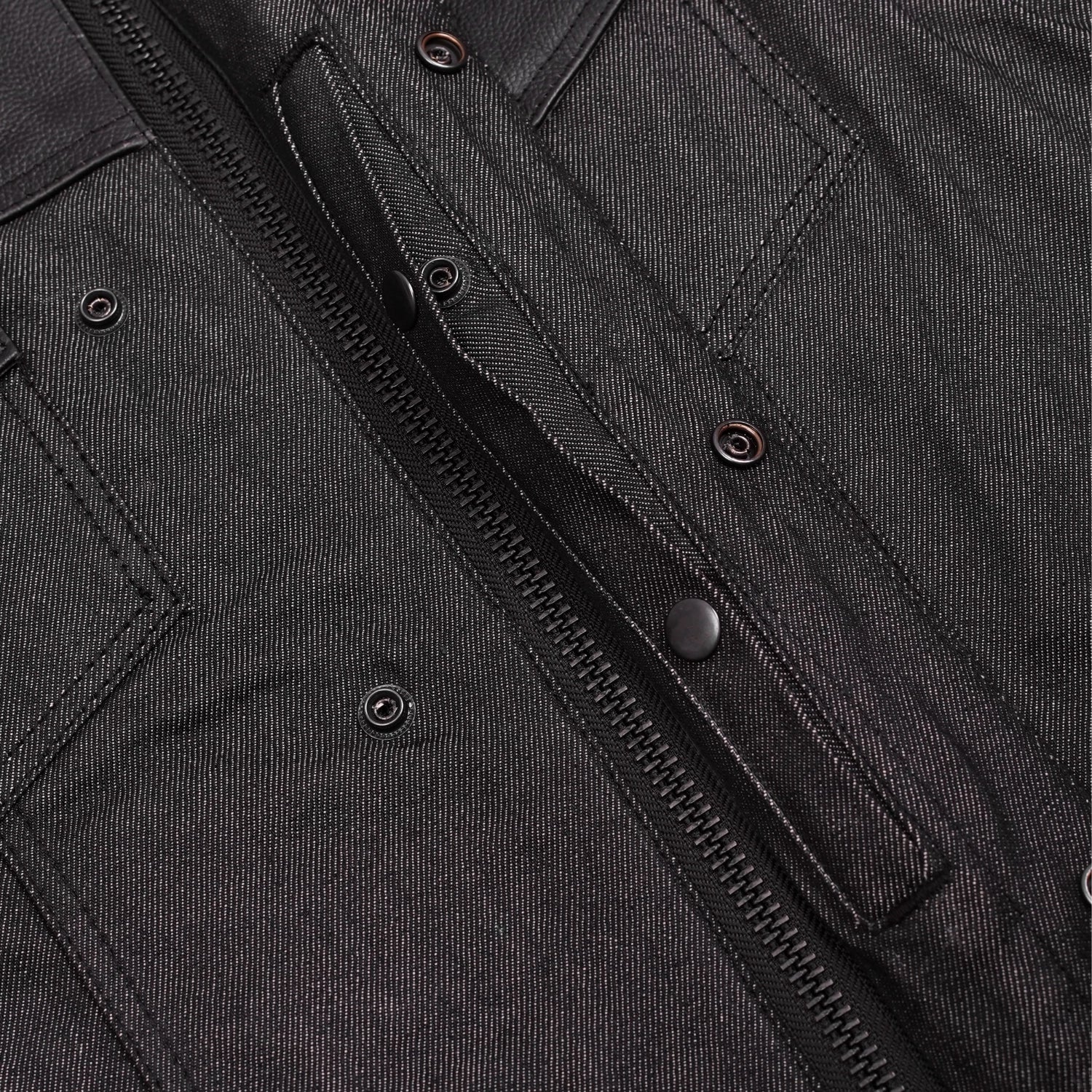 Teller Men's Denim Motorcycle Vest