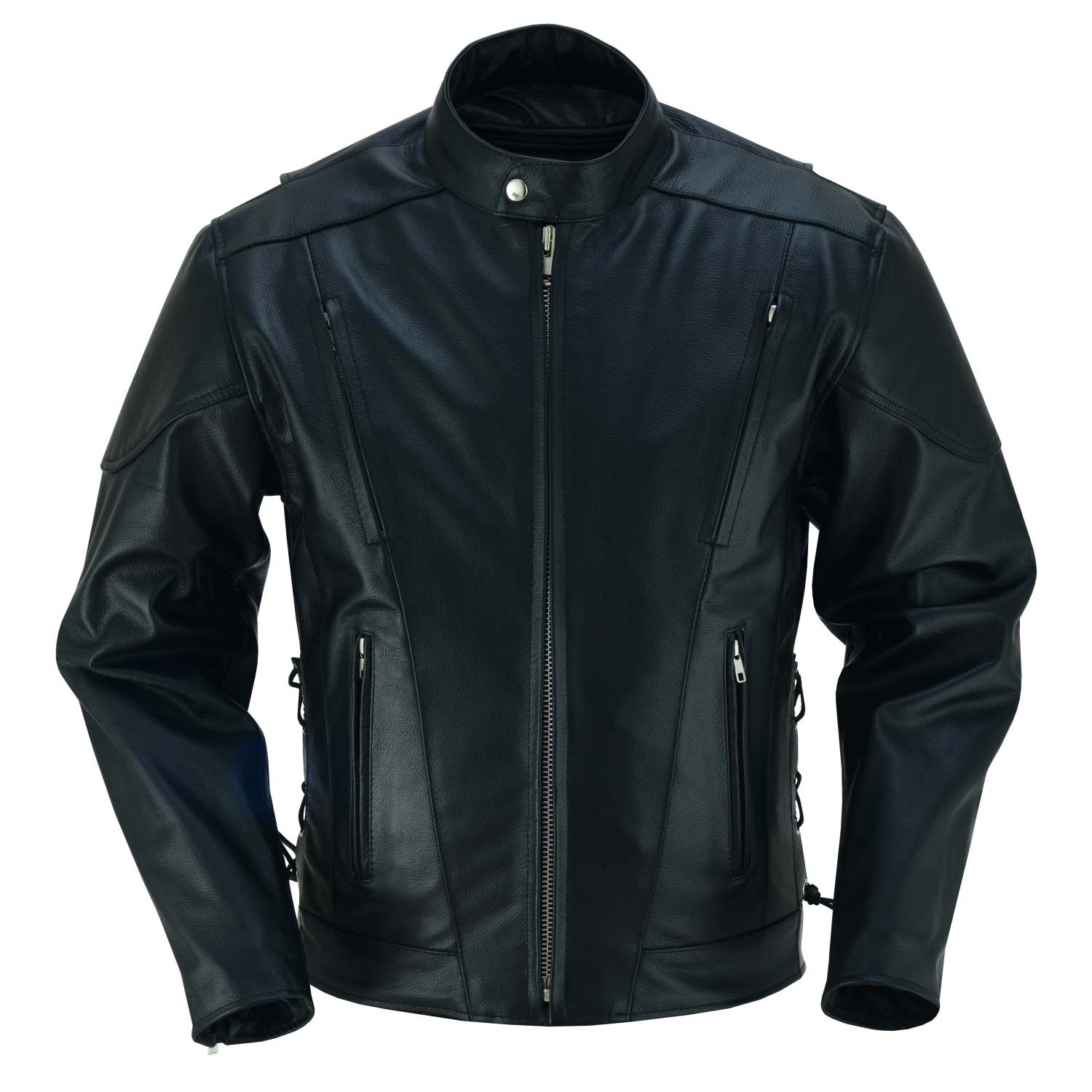 RustRider Men's Leather Motorcycle Jacket