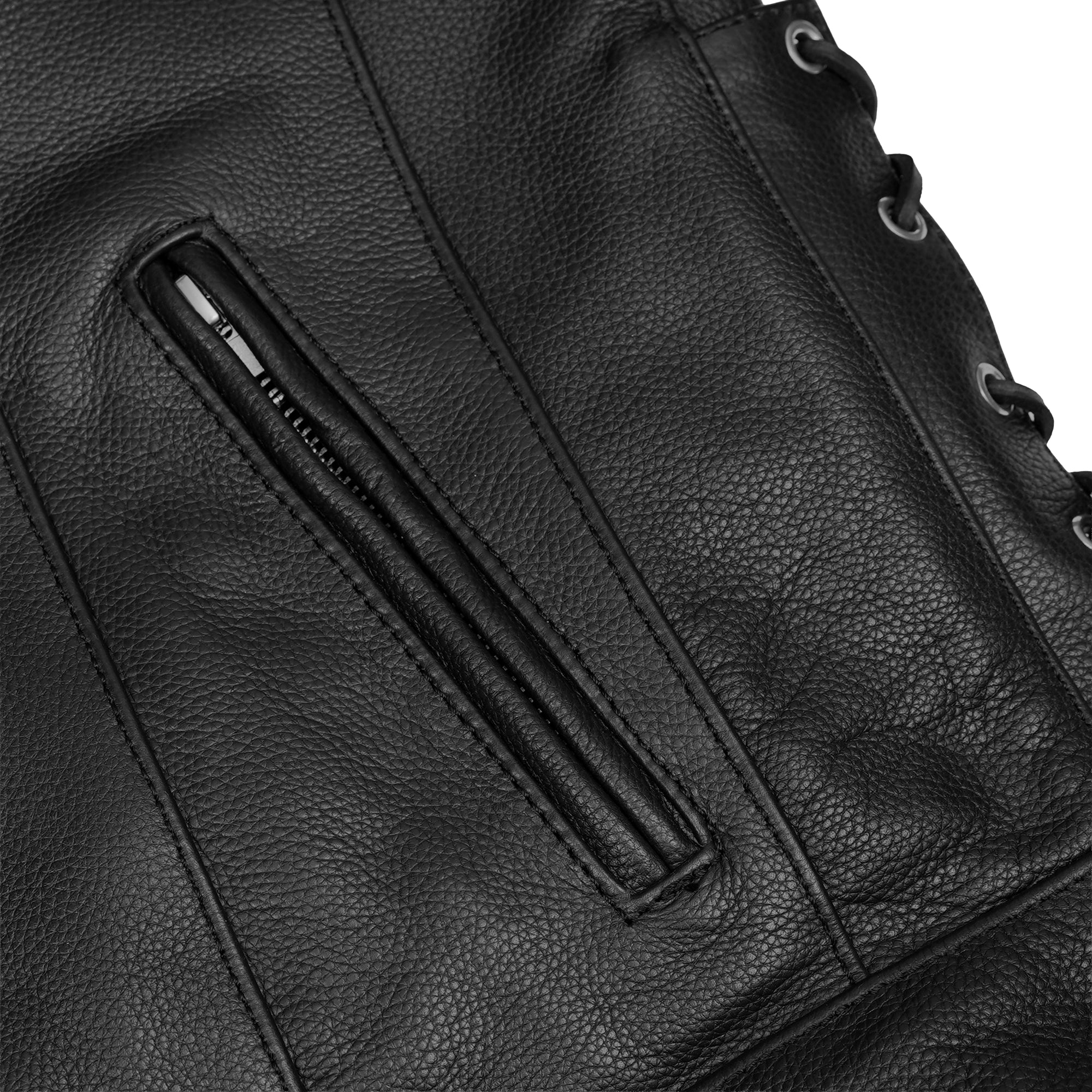 RustRider™ Men's Leather Motorcycle Jacket