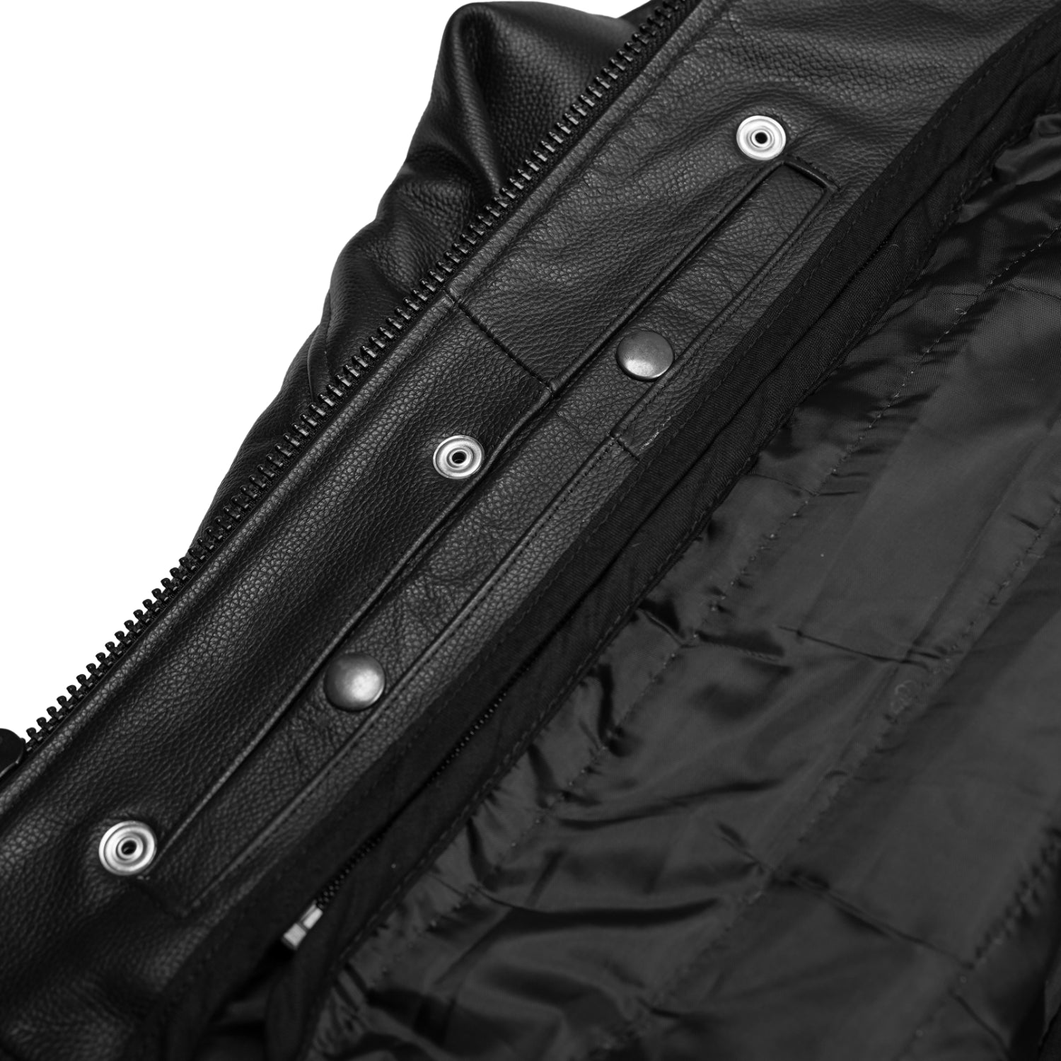 Alpha Badge™ Men’s Leather Motorcycle Jacket