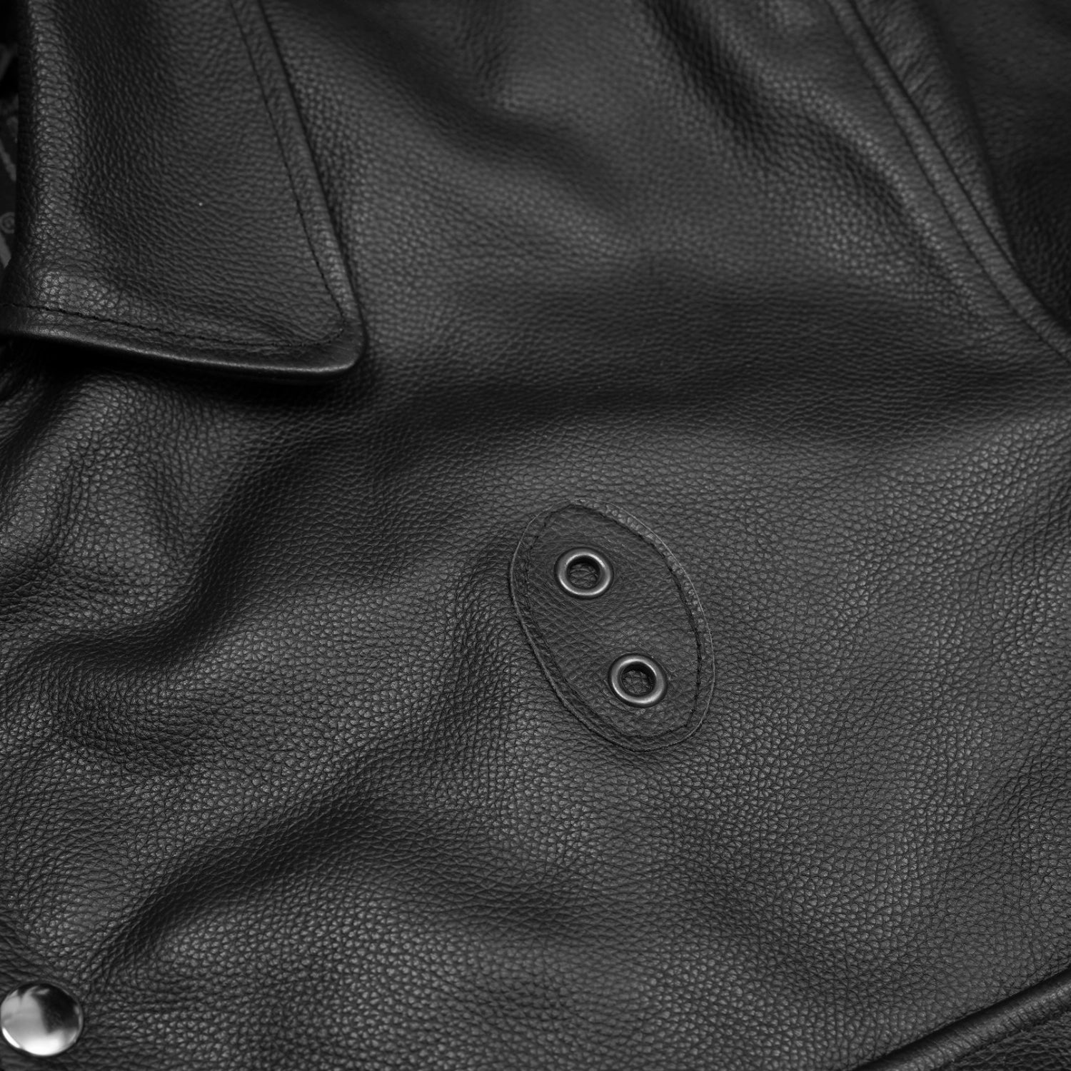 Alpha Badge Men’s Leather Motorcycle Jacket