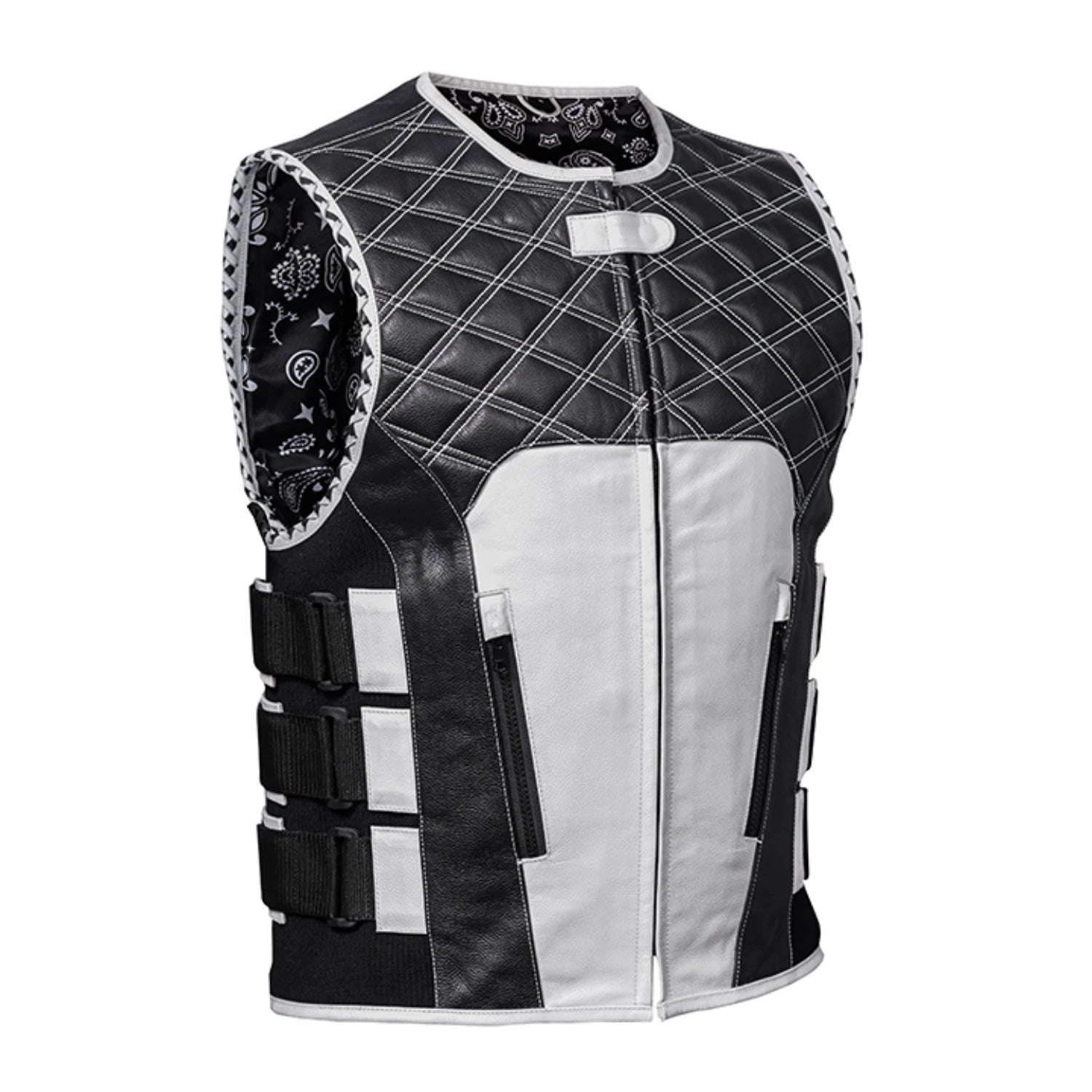 Blackline Men's Leather Vest – Stylish & Tactical Fit