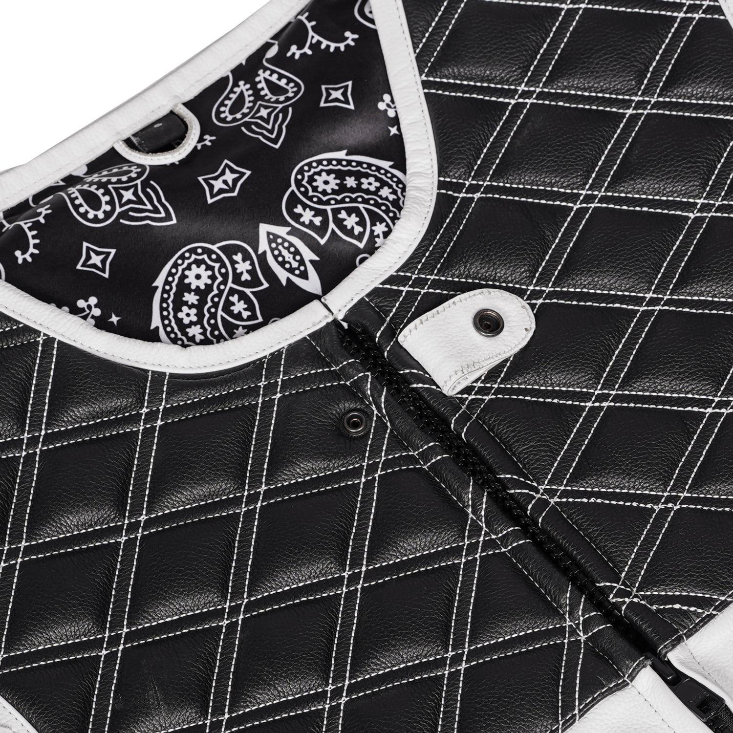 Blackline Men’s Motorcycle Leather Vest