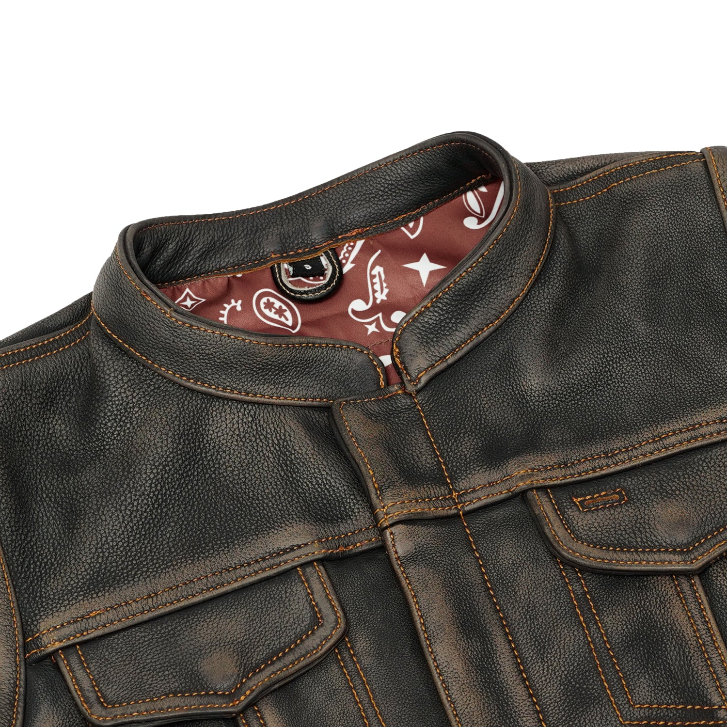 Bold Beauty Women’s Leather Motorcycle Vest