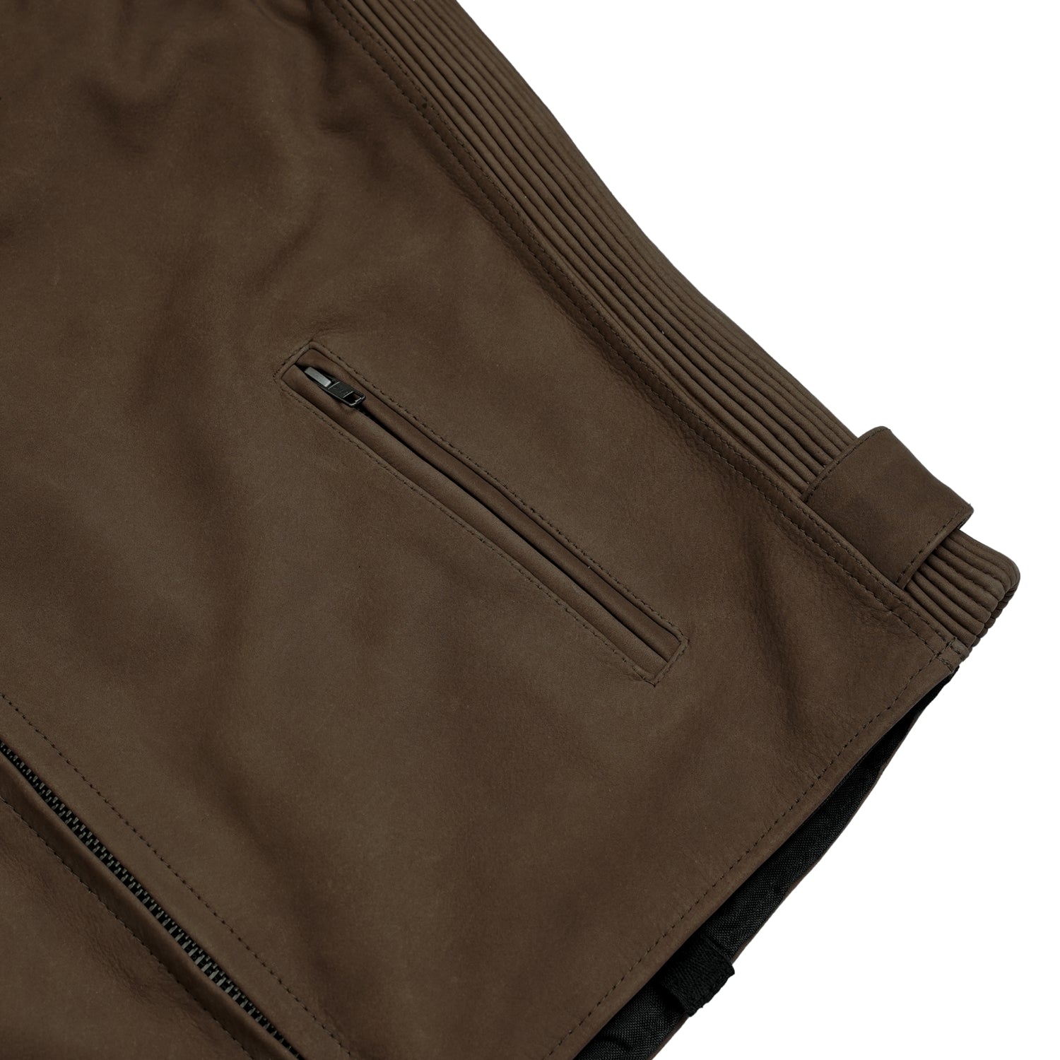 Brunt – Men’s Suede Leather Motorcycle Jacket