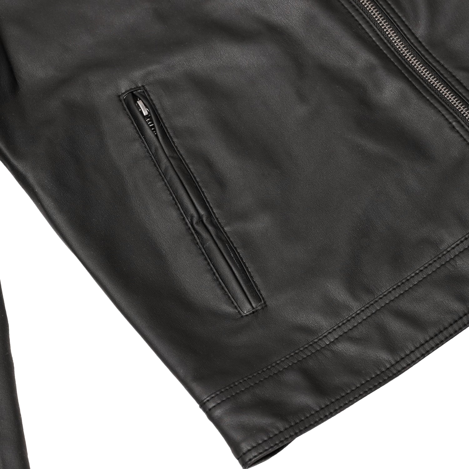 Cendro Men’s Faux Leather Motorcycle Jacket