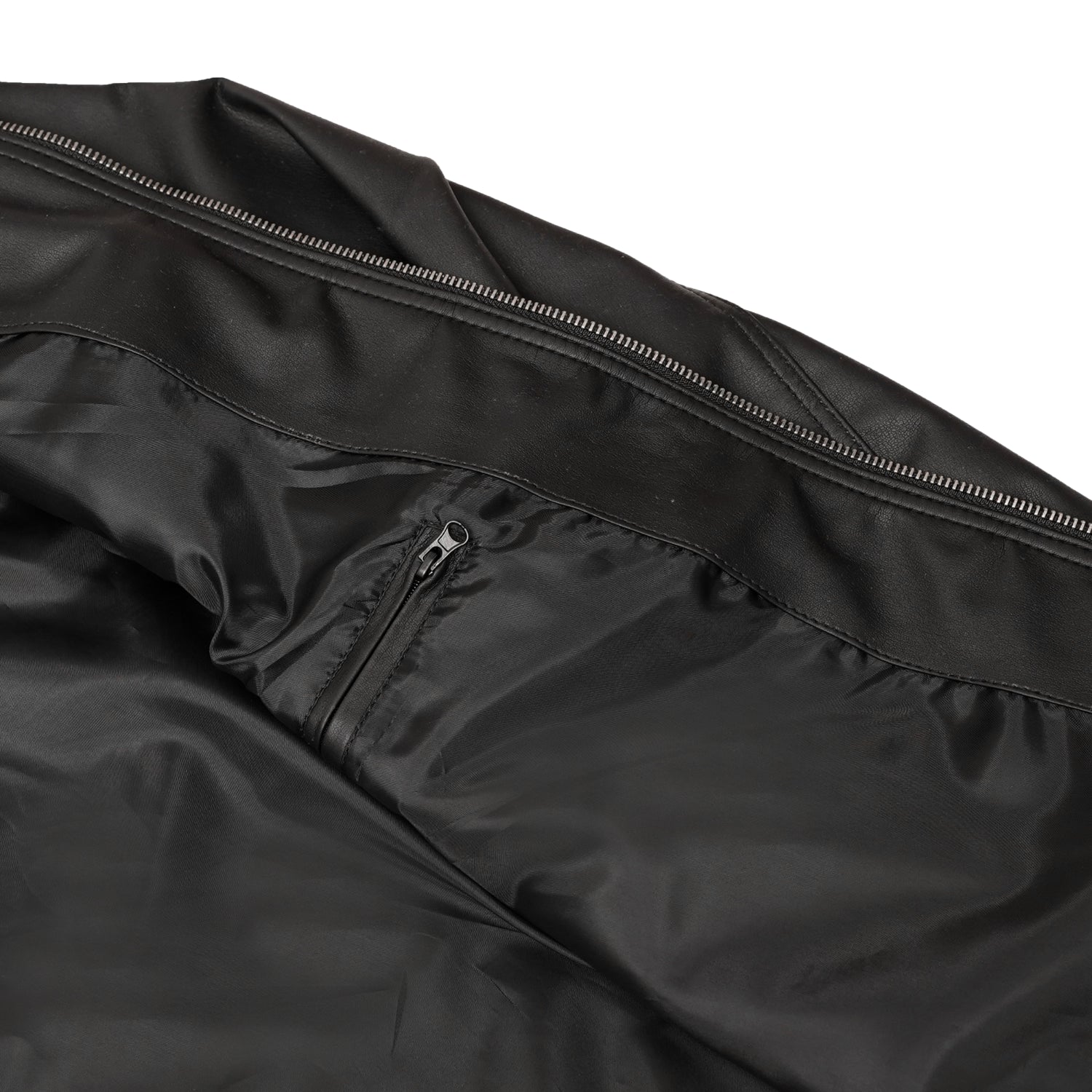 Cendro Men’s Faux Leather Motorcycle Jacket