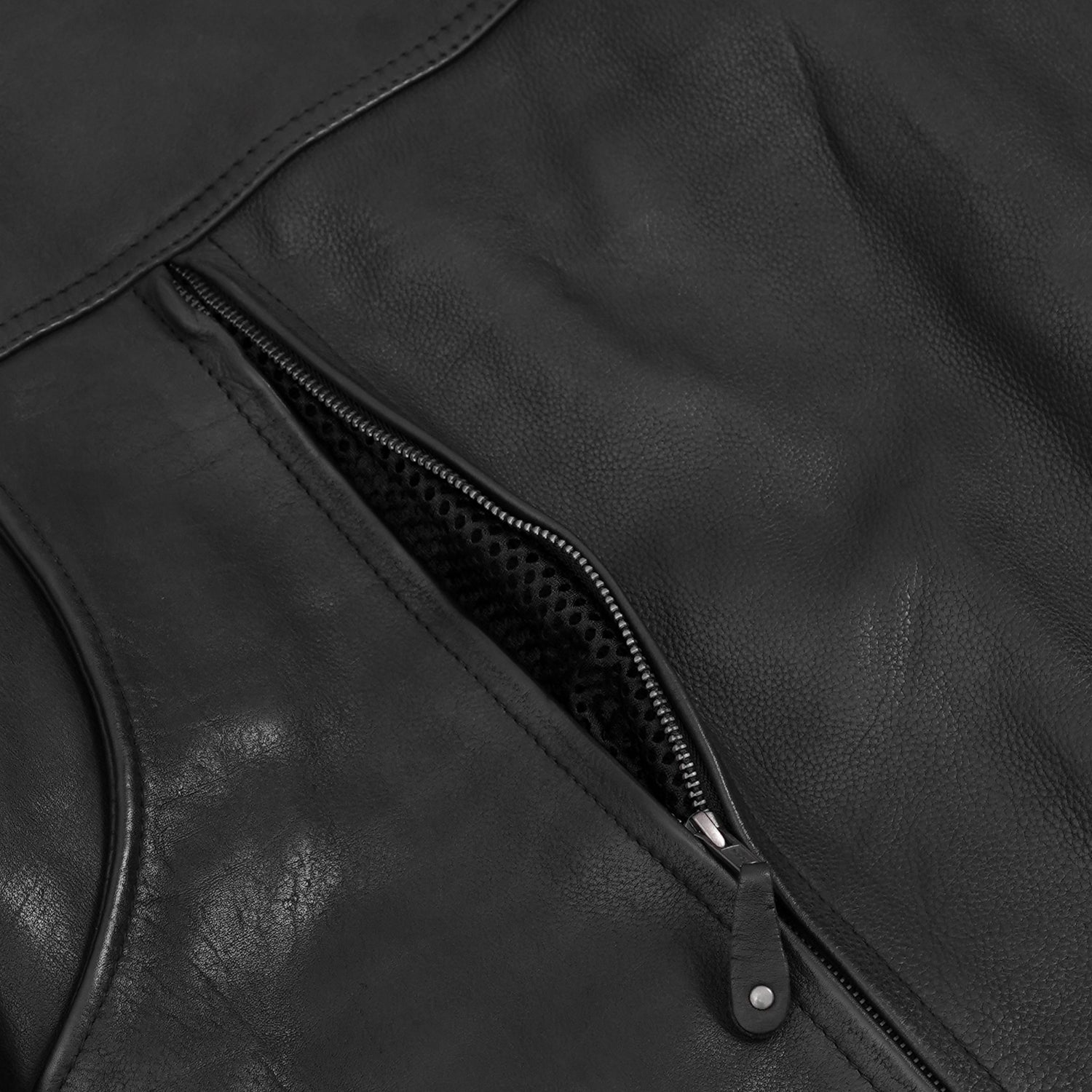 Clearway Men’s Leather Motorcycle Jacket
