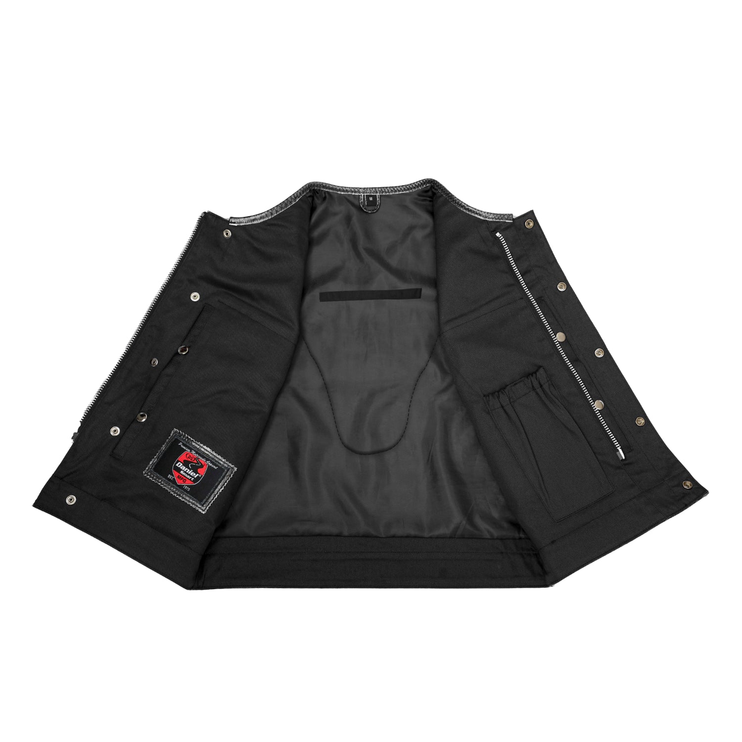 Cobra Crest Men's Lowcut Motorcycle Leather Vest